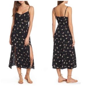NWOT Love Fire Floral Tassel Tie Maxi Dress